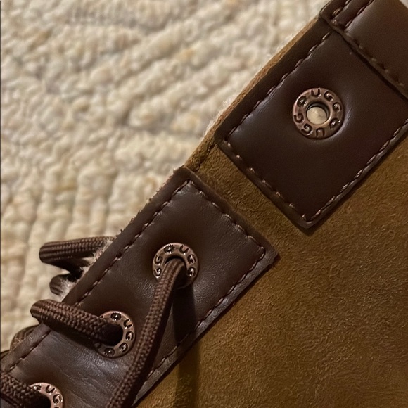 UGG Brown and Black Waterproof Boots with Traction Sole - Picture 12 of 13
